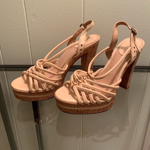 Frye Kara Cork Platform Heels - Picture 2 of 7